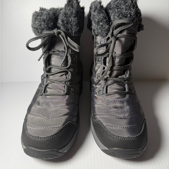 Orthofeet Women's Cozy Gray Winter Boots Xtra Wide NWT - Picture 1 of 15